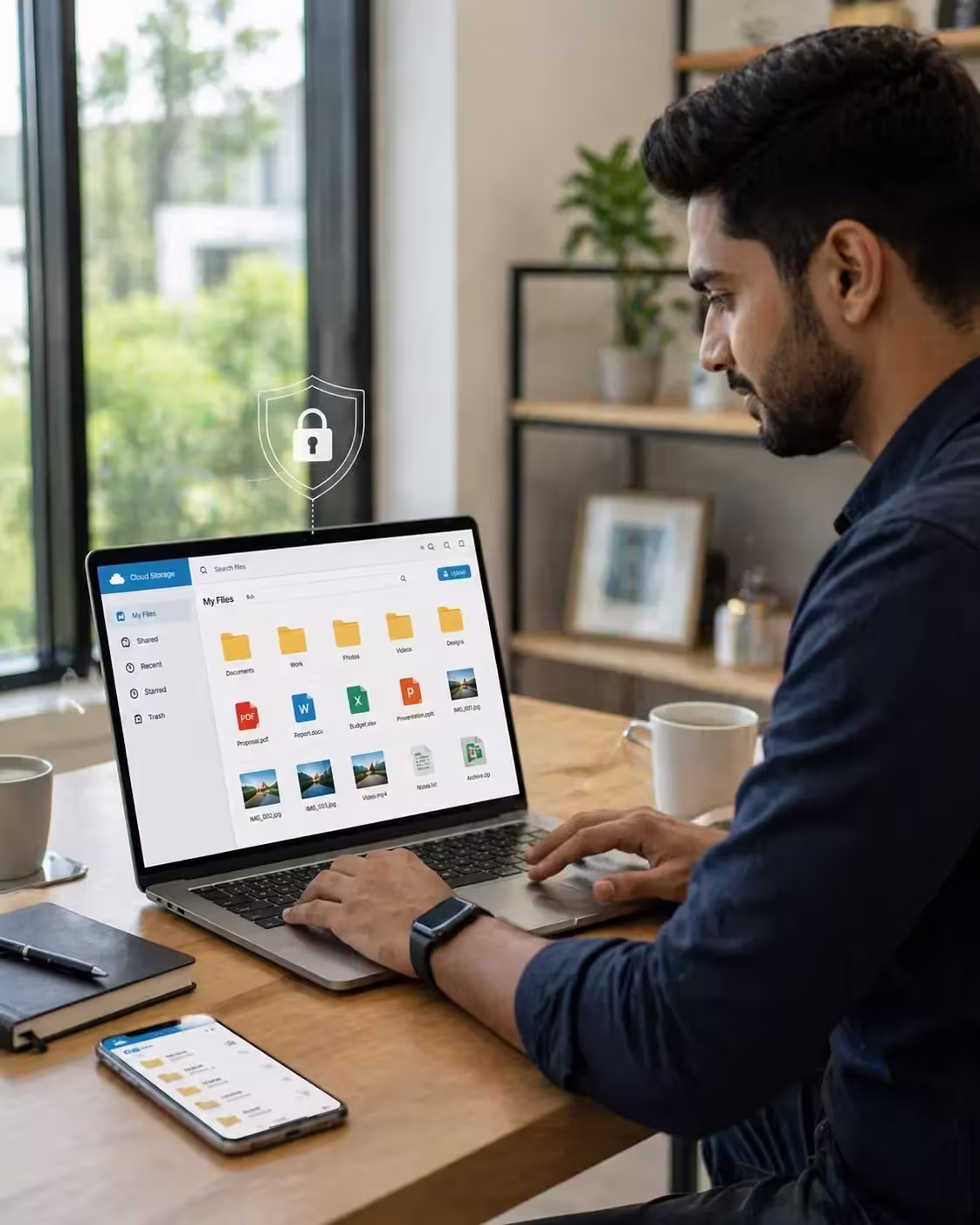 Secure online cloud storage