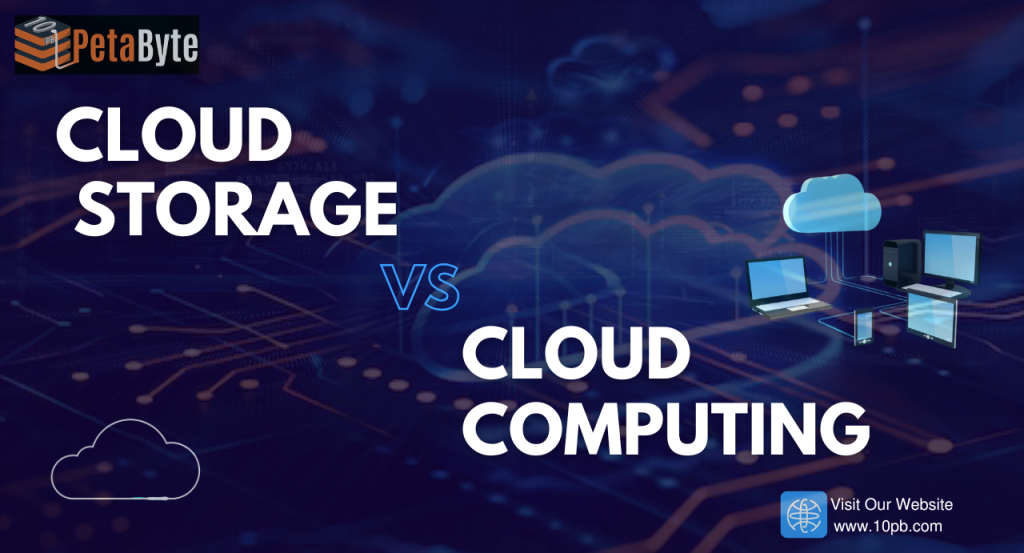 cloud storage vs cloud computing